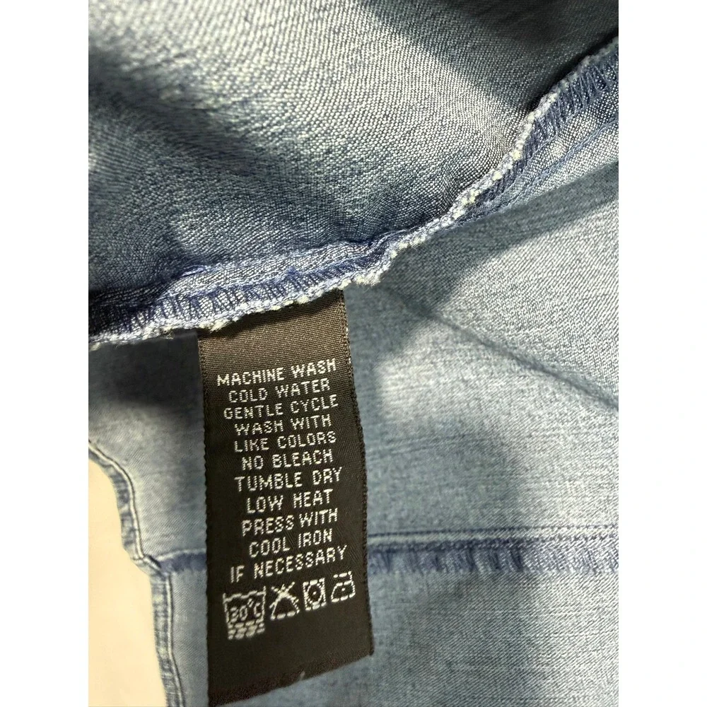Polo Jeans Co. Ralph Lauren Women's Denim Sleeveless Western Shirt – Medium